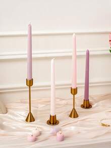 4pcs/Set Long Stem Smokeless Candles, Holiday Candles, Candlelight Dinner Candles, Home Decor, Birthday Candles, Multiple Colors Available, Romantic Wedding Party, Venue Decor, Dining Table Decor Long Stem Candles, Wedding, Christmas, Gifts (Packaging Sent Randomly) - Multicolor - View 15