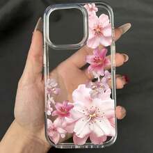 2026 Hot,Pink Lily Flower Phone Case For  16 Pro Case  15 13 11 12 14 Pro Max Acrylic Shockproof Clear Flowers Pattern Cover.Christmas Accessories. Santa Claus Mobile Phone Case Starry Sky Phone Case  17  14 Cases Gifts For Men - 透明 MM52 - 查看 1