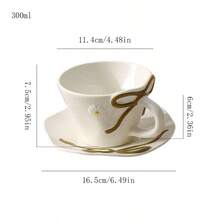 Ceramic Cup Coffee Cup Water Cup Mug Tea Cup Cup Dust-Proof Creative Cute Retro Vintage Feel Blooming Flowers - Cups and Saucers, Hand-pinched Ribbons - View 16