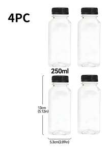 1pc/4pcs/10pcs -120ML/ 250ML/450ML/150ML/500ML-Leak-Proof Clear Plastic Juice Bottles - Perfect For Smoothies,Milk & Homemade Beverages - Juicing Containers,Meeting Daily Drinking Needs And Suitable For Various Scenarios. - Transparent - View 22