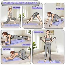 Tabla de Pilates - Conjunto Reformador de Pilates, Tabla Reformadora de Pilates Plegable Multiusos para el Hogar, Tabla Deslizante de Pilates 5 en 1 - Morado - Ver 2