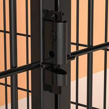 Freestanding Black Metal Dog Playpen - Sturdy Iron Indoor Enclosure for Small to Medium Breeds, Easy Assembly, 120x60x60cm - Ideal for Corgis, Teddy & Similar Dogs - Negro - Ver 7