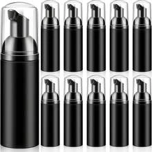 1/3/8/12 Pieces 2 Oz/ 60 Ml Travel Foaming Pump Bottles Soap Foam Plastic Dispenser Empty Pump Bottles For Shampoo Cleanser - Black - View 1