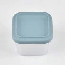Bát đựng đồ ăn nhẹ bằng silicon cho trẻ em, hộp đựng thực phẩm trong suốt bằng silicon có nắp để hấp, hộp đựng trái cây và đồ ăn nhẹ có nắp đậy di động - Nhiều màu - Xem 8