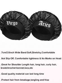 1 pieza Gorro de satén de ala ancha de unicolor para mujer, gorro de dormir de moda, cómodo y transpirable, adecuado para el cuidado diario del cabello - A - Ver 14