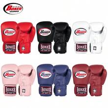 GINGPAI Professional Boxing Gloves For Adults, Men & Women, Muay Thai, MMA, Sparring, Genuine Leather Punching Mitts - Multicolor - View 7