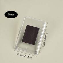 10-50pcs Acrylic Magnetic Photo Frames Refrigerator, Display Stand Transparent Label, Mini Photo Frames For Home Room Living Room Office Decor - Transparent - View 8