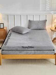 1 件床笠、床上用品、床垫保护套、床罩、舒适家纺、柔软舒适的床垫罩、纯色床单、深口袋、仅床单、不带枕套、防尘、可机洗、床上用品礼品、适合双人大床、可机洗、秋季装饰、冬季装饰