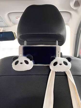 卡通熊汽车座椅靠背多功能储物挂钩创意可爱汽车内饰挂钩。