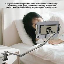 可调节平板电脑支架，适用于桌面、床边、床头柜，可旋转、可折叠，三节臂设计，懒人支架，适用于 5-12 英寸手机、iPad Pro 和 Mini - 彩色 - 查看 7