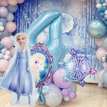 安娜公主雪花铝箔气球 - 非常适合节日、圣诞节和假日庆祝活动，可用于制作气球、气球花环、冰雪奇缘主题气球、生日装饰和生日气球。 - 彩色 - 查看 5
