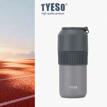 TYESO 900-1000/350-680 Ml Thermal Bottle, Available In Two Sizes. Keeps Drinks Cool Inside, Maintaining The Temperature Of Hot Or Cold Beverages For Up To 24 Hours. Ideal For Physical Activities, Sports, Work, School, Birthday Gifts, And Christmas Presents. - 灰色的 - 查看 13