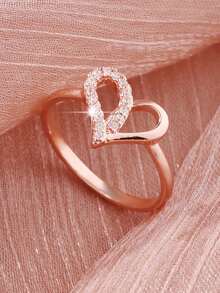 1 chiếc nhẫn vương miện Zirconia thời trang đa năng, phong cách Châu Âu và Châu Mỹ, quà tặng cho phụ nữ vào ngày lễ tình nhân, ngày của mẹ, sinh nhật, tiệc tùng - Hoa hồng vàng - Xem 11