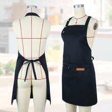 2 Pack Kitchen Aprons For Women, Adjustable CooFKing Aprons For Women With Pockets, Waterproof Chef Aprons,Black - Black - View 8