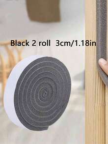 1/2/3Rolls Door Window Sealing Strips Self-Adhesive Insulation Foam Tape Sponge Door Gap Soundproof And Dustproof Windproof Plastic Steel Window Self Adhesive Type Sound-Proof Door Window Foam Noise Insulation Excluder - Multicolor - View 17