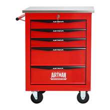 Double Door Clapboardl Multifunctional Tool Trolley - Black & Red (BLAK&RED) - Multicolor 11 - View 8