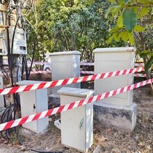 1 Roll Yellow Black/Red White PE Material Safety Non-Adhesive Warning Tape, Fire Safety Isolation Tape, Disposable Safety Barrier Tape For Hazardous Areas, Crime Scenes