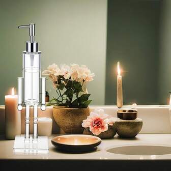 1个胡桃夹子造型皂液器，液体皂装饰泵，适用于浴室节日装饰