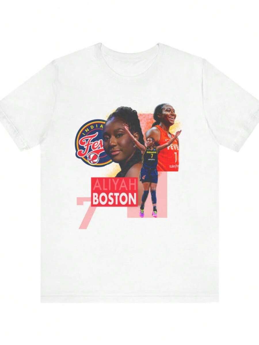 Aliyah Boston Fan Tee - Indiana Fever Fans, Womens Basketball, Boston Fans, WNBA - 白色 - 查看 1