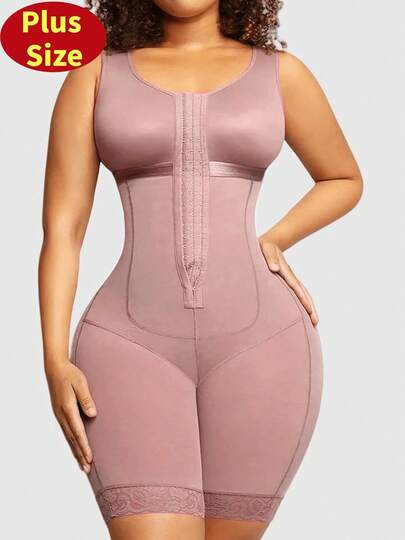 1 قطعة بدلة تشكيل الجسم للمرأة بحجم كبير، ملابس داخلية مشكلة للبطن، رافع للأرداف، بدلة مخصرة لتنحيف الفخذين، بدلة تحكم عالي الضغط لتشكيل الجسم بالكامل، صدرية مشكلة، مناسبة لمناسبات متنوعة