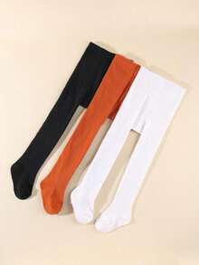 3 Pairs Black White Pink Baby Girls Seamless Mesh Leggings Tights, Toddler Stockings Soft Breathable Infant Pantyhose Travel Pants, Baby Essentials Daily Sports Dresser Leggings, Valentines Day Gift - Multicolor - View 23