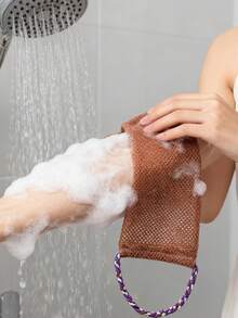 Mesh Exfoliating Back Long Net Bath Scrub Towel Set,Bath Net, Soap Storage Net,Double-Sided For Gentle,Rough Exfoliation, Effective Body Scrub, Back Scrubber For Shower Use,Premium Mesh Material, Convenient Strap Towel Design, Body Sponge For Smooth Skin,Great For Daily Use,Suitable For Home, Travel, Campus, Men, Women, Holiday Gifts, New Year Gifts, Small Party Gift Exchanges