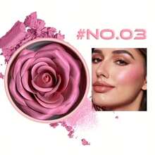 VERONNI 3D Rose Flower Blush - Water Resistant Petal Blush Makeup For All Skin Tones, Light Coverage Matte & Shimmer Finish For Cheek Sculpting & Highlighting, Gift-Ready Compact, Pink & Red Shades - Nhiều màu - Xem 12