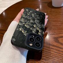 Funda de teléfono creativa personalizada, elegante y minimalista, funda de TPU impresa adecuada para  17/17 Pro/17 Pro Max/17 Air/ 16/16 Pro/16 Pro Max/16 Plus/ 15/15 Pro Max/15 Pro/15 Plus/ 14/14 Pro/14 Plus/14 Pro Max/ 13/13 Pro/13 Pro Max/12/12 Pro/12 Pro Max/11/11 Pro/11 Pro Max/XR/X/XS/XS Max. Es el regalo de cumpleaños perfecto para novias, novios, esposos, esposas, amigos o para uno mismo.Es innovador y de moda, adecuado tanto para hombres como para mujeres, y ofrece protección integral contra caídas, protección contra golpes y caídas, resistencia a la suciedad y durabilidad con un diseño elegante. - Negro 1643 - Ver 6