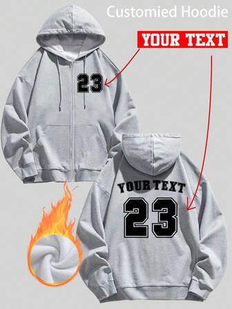 Anpassad damhoodie med dragkedja/Valfri text kan anpassas - Din och deras text/Ditt husdjurs namn/Parets namn/Arbetsuniformdesign/Dansgruppslogotyp/Par/Förälder-barn/Bästa vän/Älskat barn/Pojkvän-flickvän/Vinterlångärmad tröja/Paroutfit/Föräldra-barn-set/Thanksgiving/520/Inga begränsningar, välkommen att anpassa