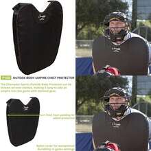 Champion Sports - Protector de Pecho para Exteriores con Correa en Y, Ajuste cómodo, Ajustable, Color Negro(default) - Multicolor - Ver 1