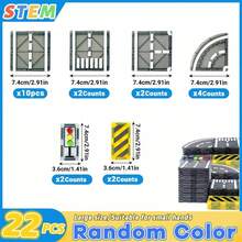 Creative, Magnetic Building Blocks Racing Track Set - Educational STEM Toy For Youngsters Ages 3+ With Road Signs & Vehicles, Colorful Sensory Play Blocks For Boys & Girls - Multicolor - View 13