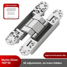1pc Three-Dimensional Adjustable Cross Hinge Hidden Hinge Invisible Door Closure - Multicolor - View 7