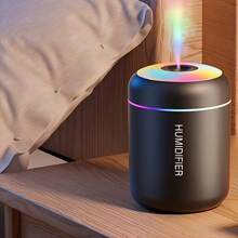 [Colorful Diffuser] 1pc Essential Oil Aromatherapy Mist Diffuser & Humidifier | Color-Changing Night Light, Cold Mist Function, Refresh And Purify Your Room With A Soothing Atmosphere, Modern Aesthetic, Colorful Diffuser For Home, Bedroom, Living Room Decor - 白色 - 查看 2