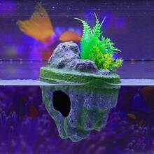 Aquarium Landscape Floating Stone Decor, Artificial Decorative Floating Stone Scenery, Fake Mountain Landscape Stone Hiding Cave - A - View 9