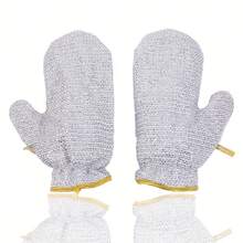 洗碗手套，不刮伤餐具的洗碗刷手套，带PVC内衬和挂绳，防水厨房清洁海绵 - 彩色 - 查看 9