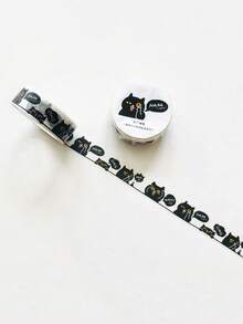 1 Roll Cute Cat Decorative Washi Tape, Suitable For Scrapbooking, Planner Decoration, Stationery - Multicolor - View 10