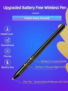 升级版10英寸超薄电子绘图板，配备6个快捷键和16384级无源笔（含8支笔芯和1个OTG接口），适用于绘画、设计和在线教学。该绘图板兼容Windows XP/7/8/10、苹果电脑操作系统11.0及以上版本以及安卓5.0及以上版本。精美礼盒包装，可作为圣诞礼物赠送亲朋好友。