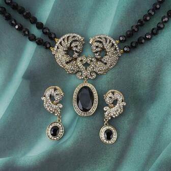 1 Set Elegant Luxury European Style Animal Rhinestone Inlaid Horse Head Pendant Dangle Earrings Necklace Jewelry Set, Suitable For Women's Daily, Party, Formal Dress Wear, Gift