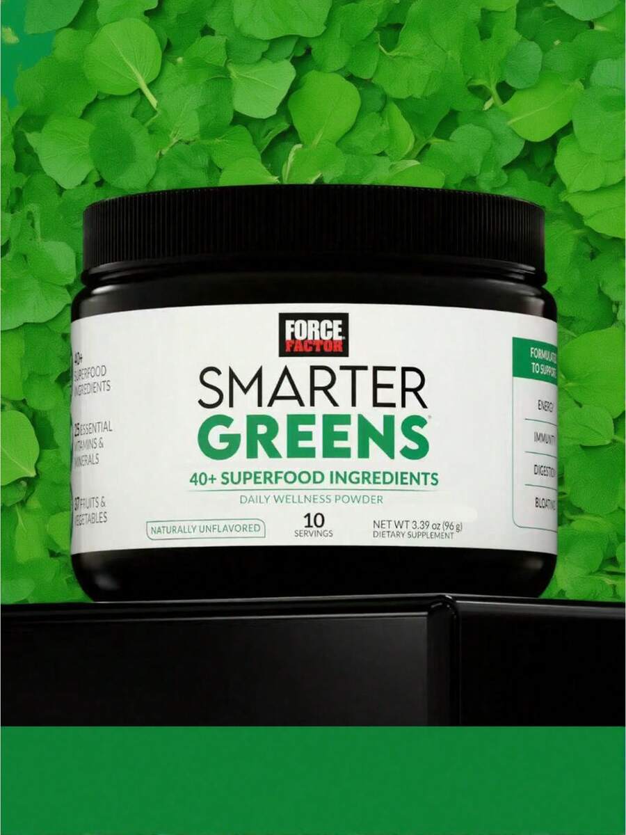 Force Factor Smarter Greens 40 Plus Superfood Ingredients Daily Wellness Powder Naturally Unflavored Dietary Supplement For Adult Men And Women For Energy Immunity Digestion And Bloating Relief 10 Servings 339 Oz - Khác - Xem 1