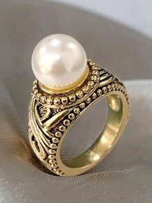 1枚女士奢华戒指，适合婚礼、订婚、情人节及其他场合佩戴 - 4# - 查看 25