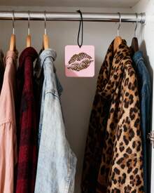 5Pcs Leopard Car Air Fresheners Car Interior Accessories Hanging Scents Anime Freshener Automotive Room Decor For Women Teen Girls Gift - 豹 - 查看 4