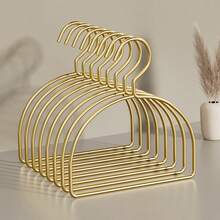 5pcs Gold Metal Scarf Tie Rack - Smooth Polished Finish, Multi-Function Storage Hooks For Belts And Accessories, Space-Saving Closet Organizer For Scarf, Tie, Belt, Necklace, And Small Accessories, Metallic Construction With Elegant Shine, Easy Mounting On Wall Or Door, Keeps Accessories Neatly Displayed And Accessible In Compact Wardrobe, Premium Gold Tone Hardware, Compatible With Various Home Decor Styles, Ideal Gift For Organizing Enthusiasts, Versatile Indoor Storage Solution - Gold - View 8