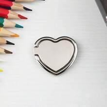 1个创意心形磁吸折叠360°旋转指环支架锌合金手机支架，可拆卸便携，兼容、安卓手机，生日礼物，送给家人、朋友的礼物，生日手机指环支架手机指环夹手机配件 - 彩色 - 查看 9