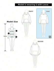 LOVE JOYY High Street Fashion Women Loose Long Sleeve Pullover Hoodie With Angel Wings Rhinestone Decor, Pocket, Blingbling Streetwear, Autumn/WinterY2Y-W- Gras - 黑色 7 - 查看 9