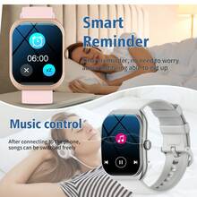 Multifunctional Smart Watch With Replacement Watch Band, Fashion Digital Watch With Phone Call & Music Control, Sports Watch For Women & Men - Multicolor - View 6