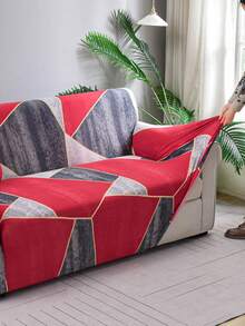 1pc Printed Stretch Sofa Cover, Modern Anti-Fouling Sofa Slipcover, Minimalist Style Sofa Cover Set, Suitable For Living Room, Bedroom, Outdoor Sofa, L-Shaped Chaise Lounge, 1/2/3/4 Seater Sofa Cushion Cover, Home Decor Sofa Cover - Multicolor - View 7