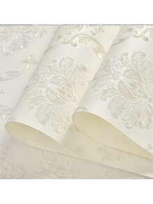 1 Roll Self-Adhesive 3D Thick Wall Sticker, Modern European Style Living Room Wallpaper, Cozy Bedroom TV Background Wall Decal - Multicolor - View 1