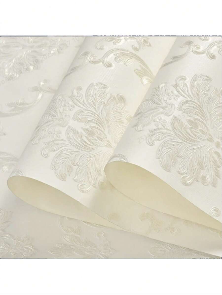 1 Roll Self-Adhesive 3D Thick Wall Sticker, Modern European Style Living Room Wallpaper, Cozy Bedroom TV Background Wall Decal - Multicolor - View 1