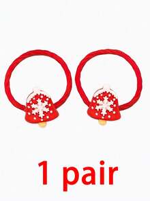 10/2/1 szt. Świąteczne akcesoria do włosów dla dzieci, mała czerwona gumka dla dziewcząt z Mikołajem, reniferem, bałwanem, choinką, wzorem płatka śniegu, prezenty świąteczne dla dzieci, świąteczna gumka do włosów z żywicy, dziewczęca gumka, akcesoria do włosów