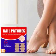 Toenail Nail Patch- 32pcs Nighttime Hydrogel Patches For Overnight Toenail Care - Nail Care Bandage - Multicolor - View 5